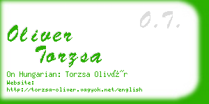 oliver torzsa business card